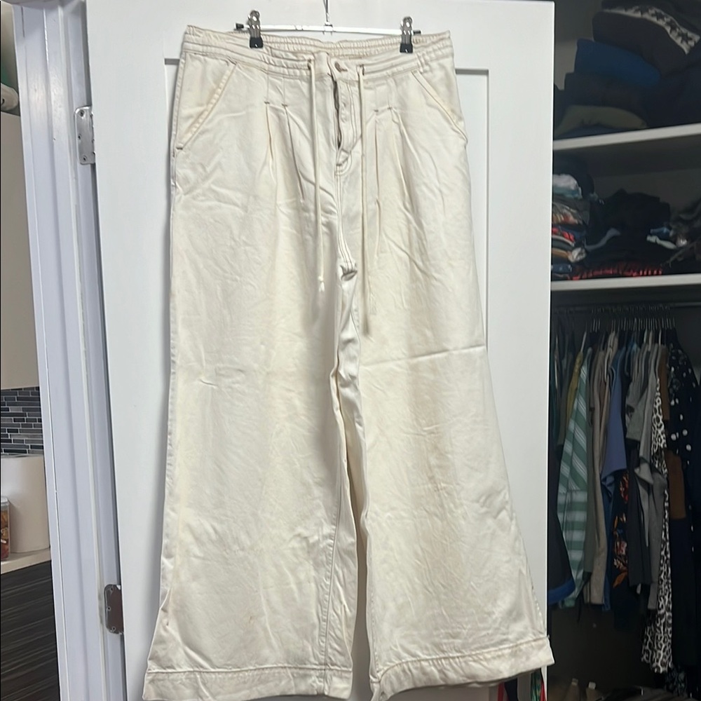 Wild Fable Cream Wide Leg Jeans